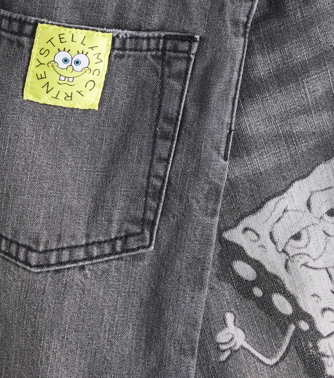 x SpongeBob printed denim shorts | Stella McCartney Kids