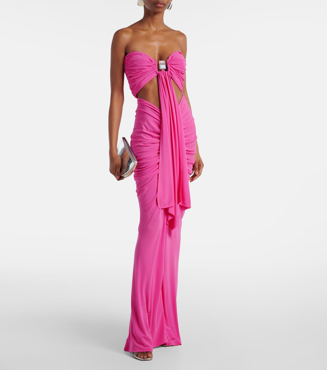 Verzierte Robe aus Jersey | Christopher Esber