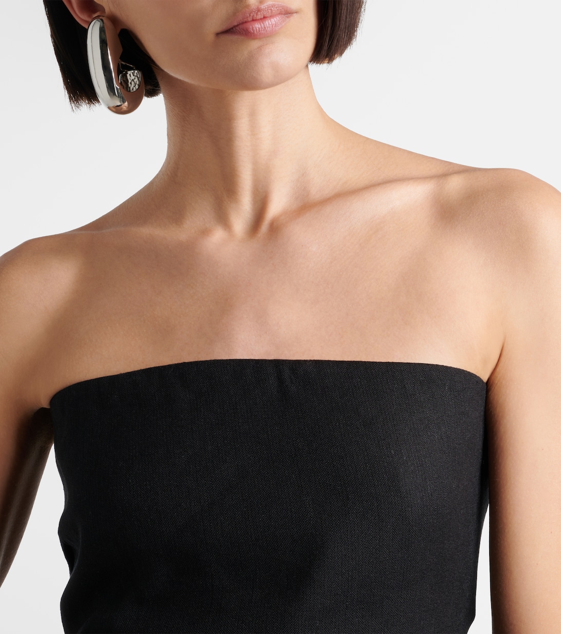 Dorian linen-blend tube top | SIR