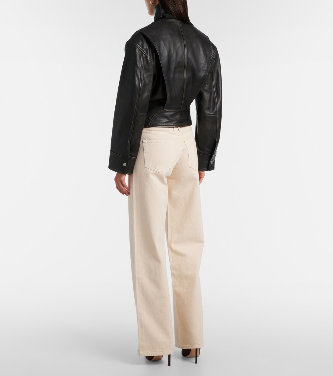 Bomberjacke Burnished Eddie aus Leder | Christopher Esber