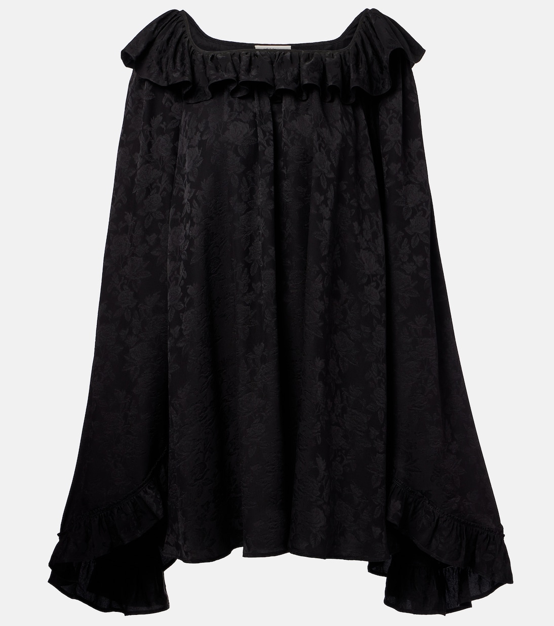 Ruffled jacquard silk minidress | Chloé