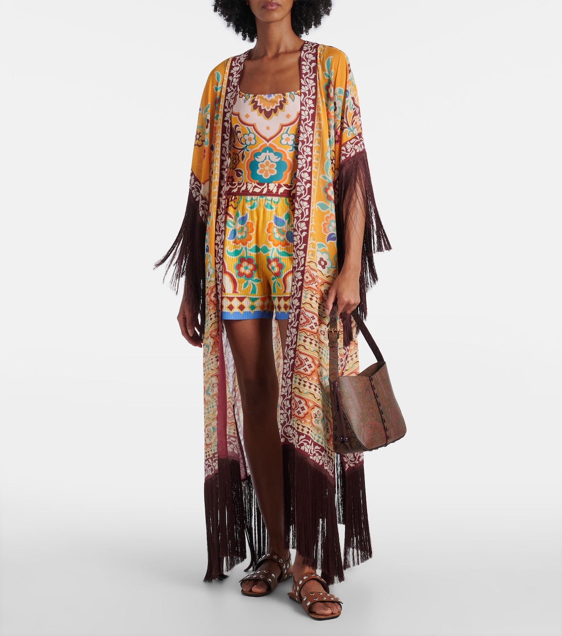 Printed cotton and silk shorts | Etro