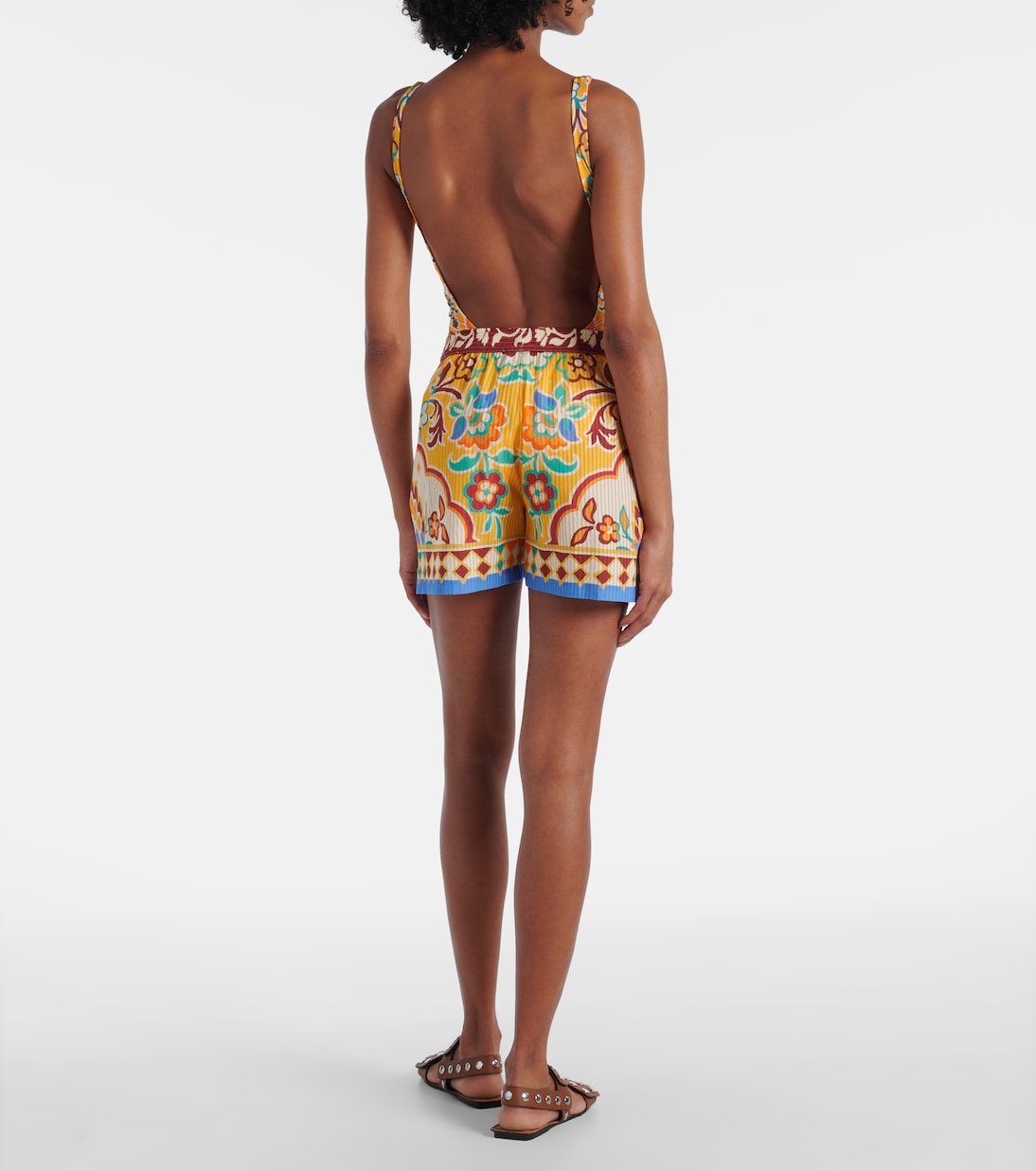 Printed cotton and silk shorts | Etro