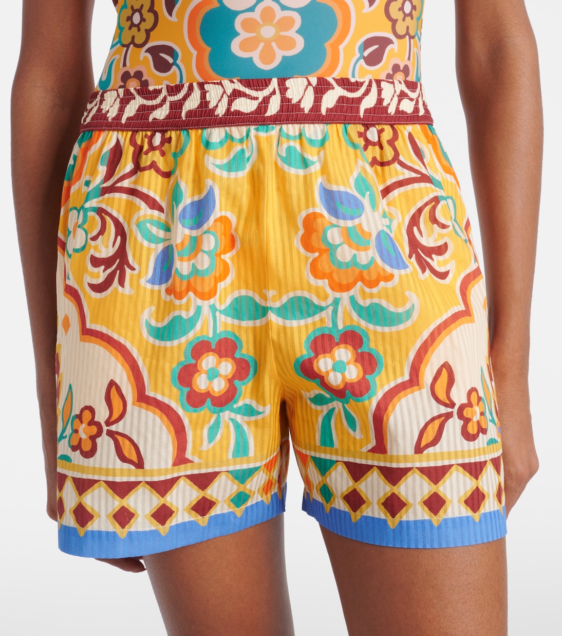 Printed cotton and silk shorts | Etro