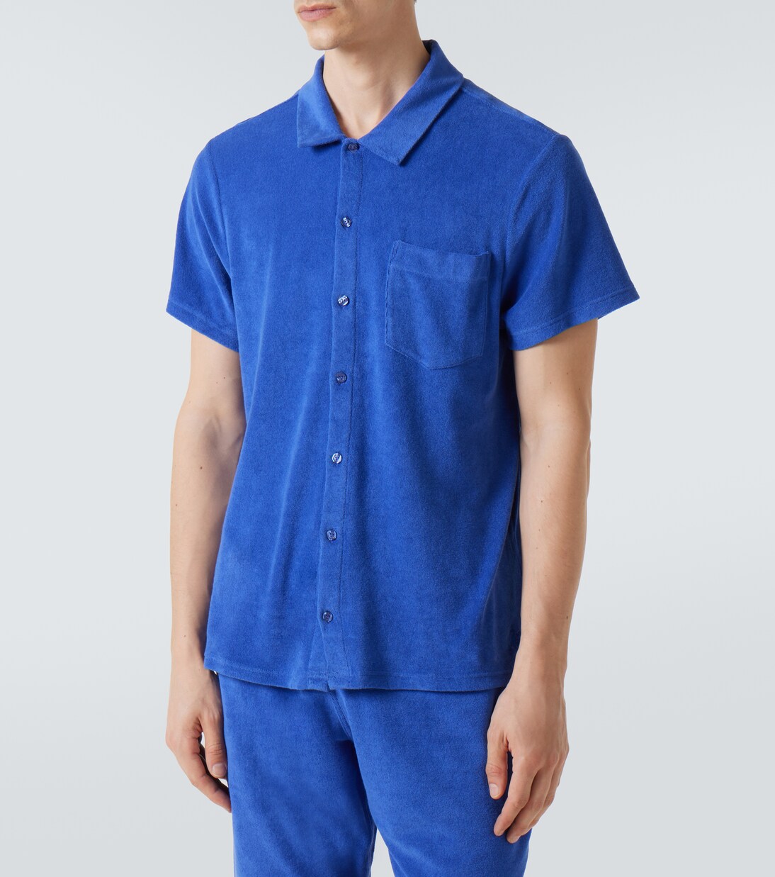 Cotton-blend terry bowling shirt | Vilebrequin