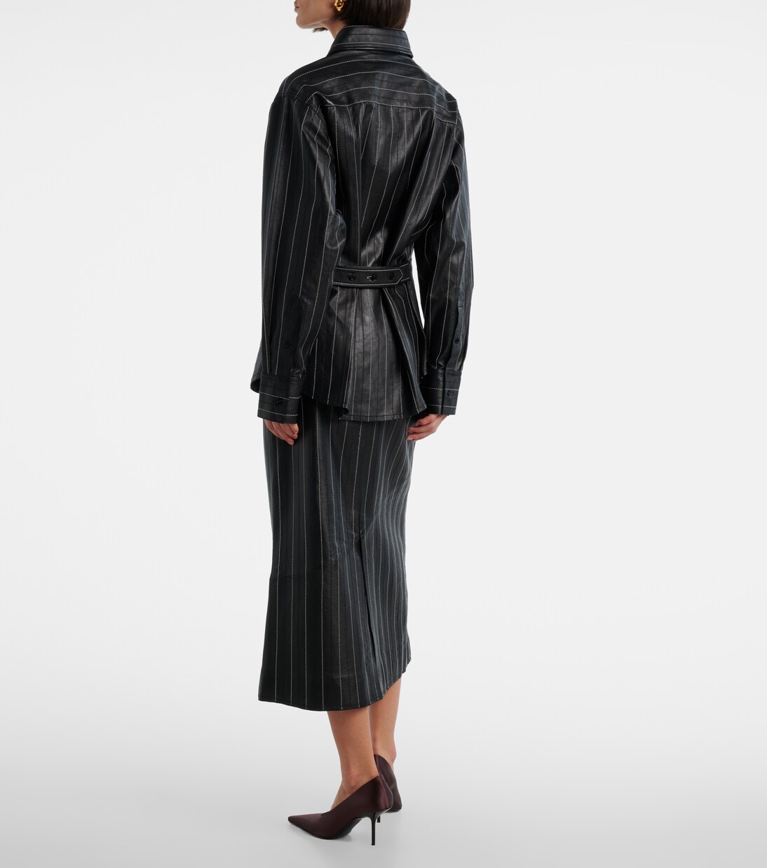 Hemd aus Leder | Victoria Beckham