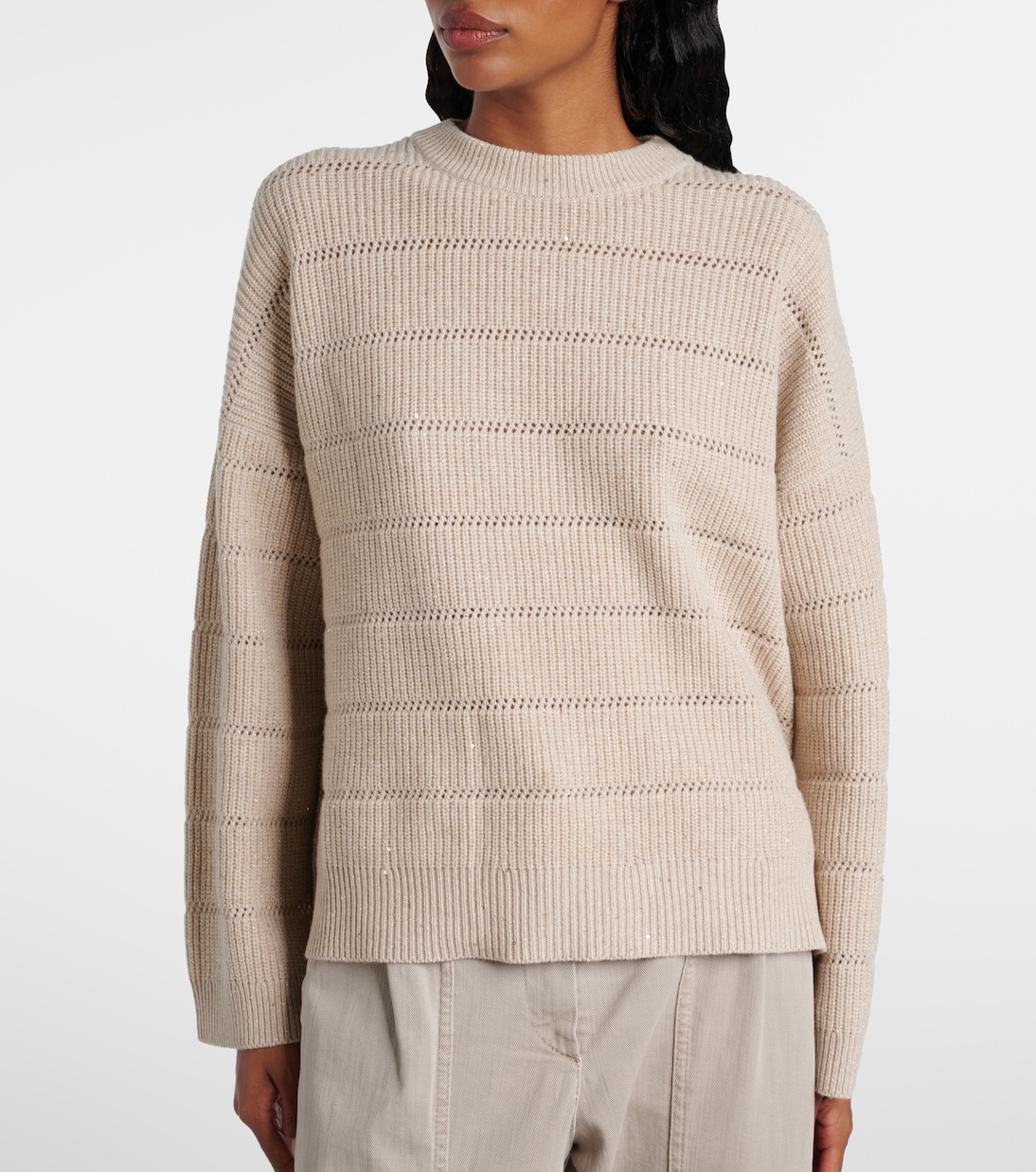 Cashmere and wool-blend sweater | Brunello Cucinelli