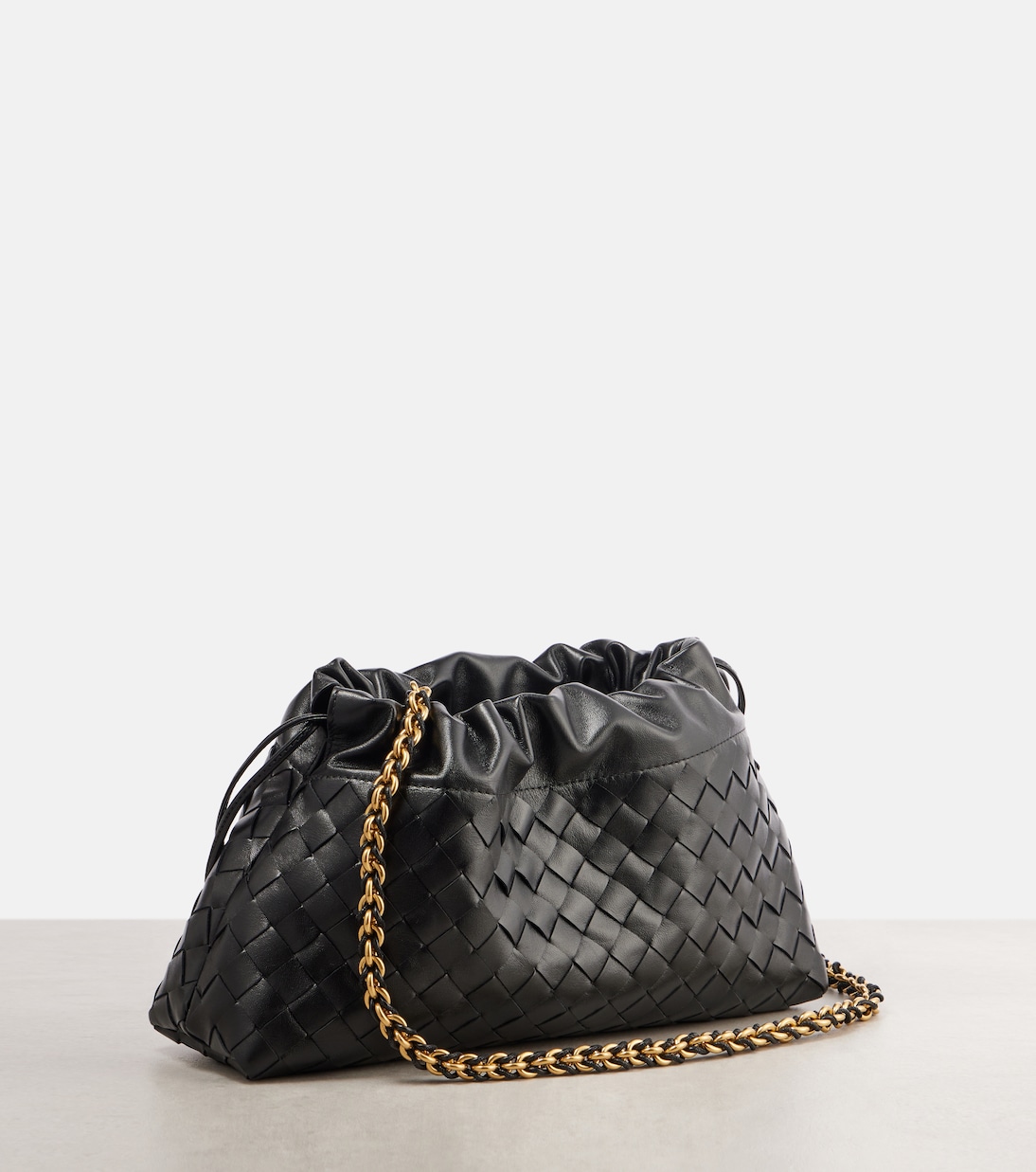 Dustbag Soirée Medium leather clutch | Bottega Veneta