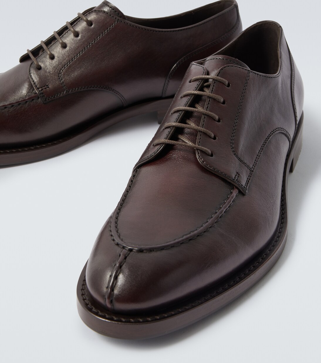 Leather Derby shoes | Brunello Cucinelli