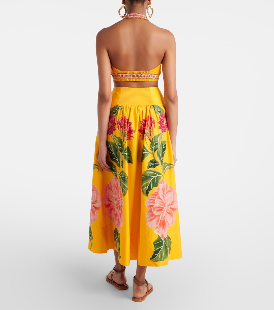 Midirock Spring Awakening aus Baumwolle | Farm Rio