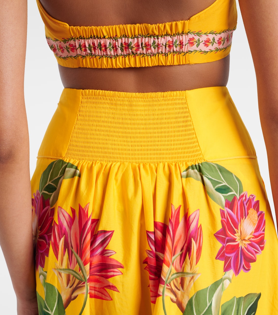 Midirock Spring Awakening aus Baumwolle | Farm Rio