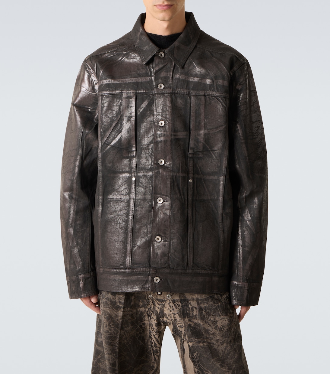 Coated denim jacket | Rick Owens