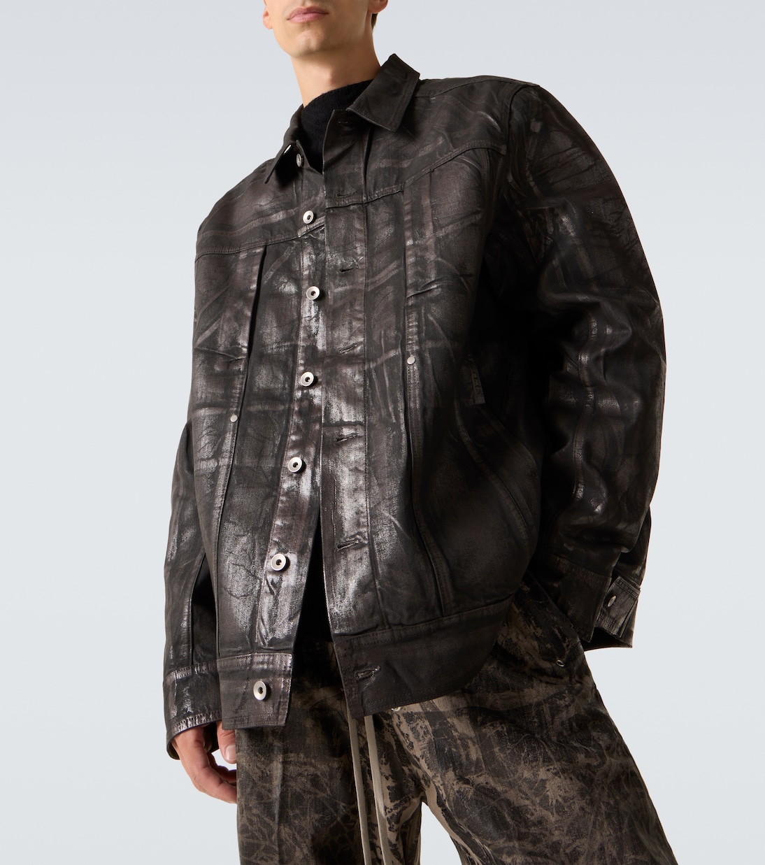Coated denim jacket | Rick Owens