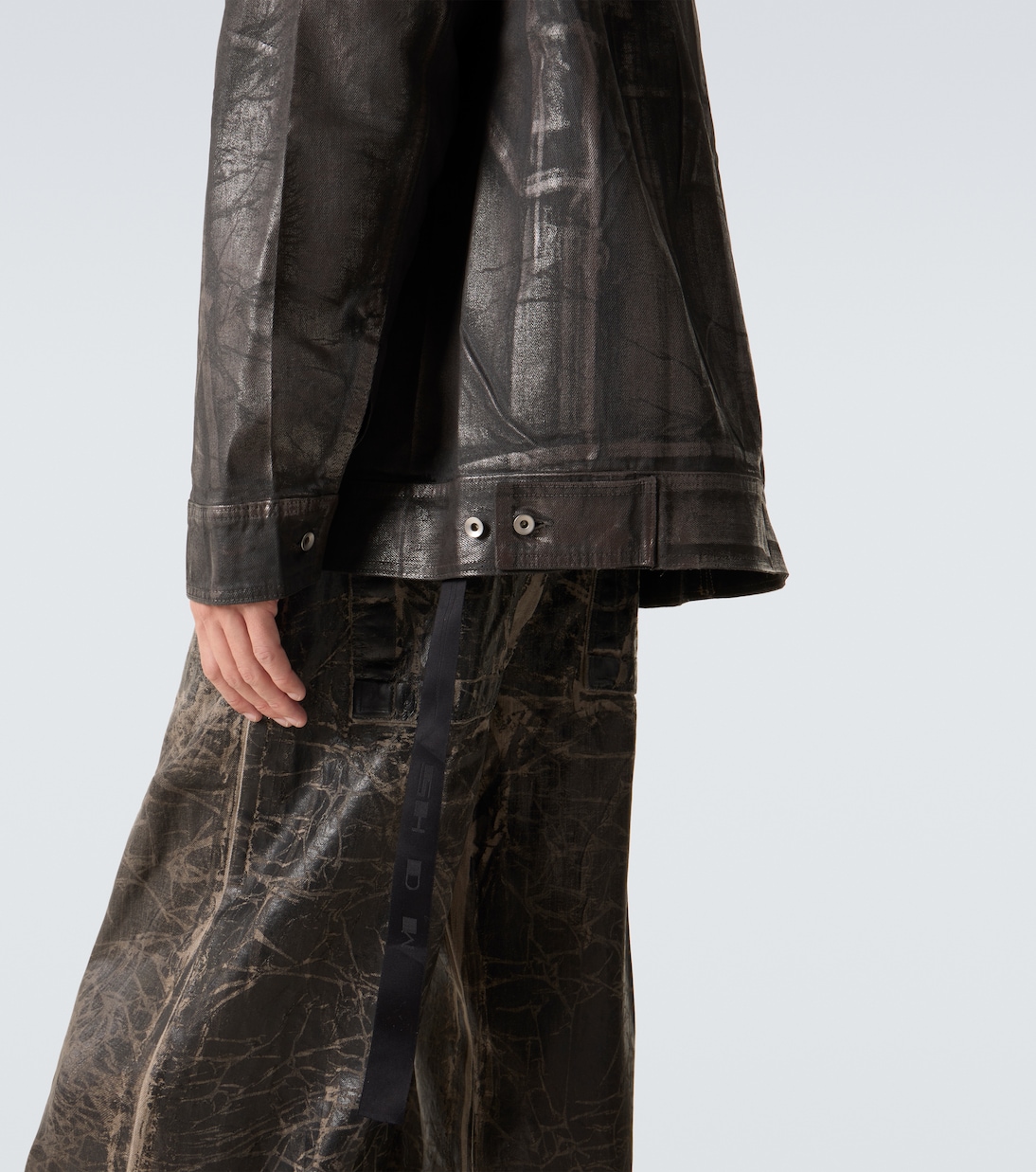 Coated denim jacket | Rick Owens