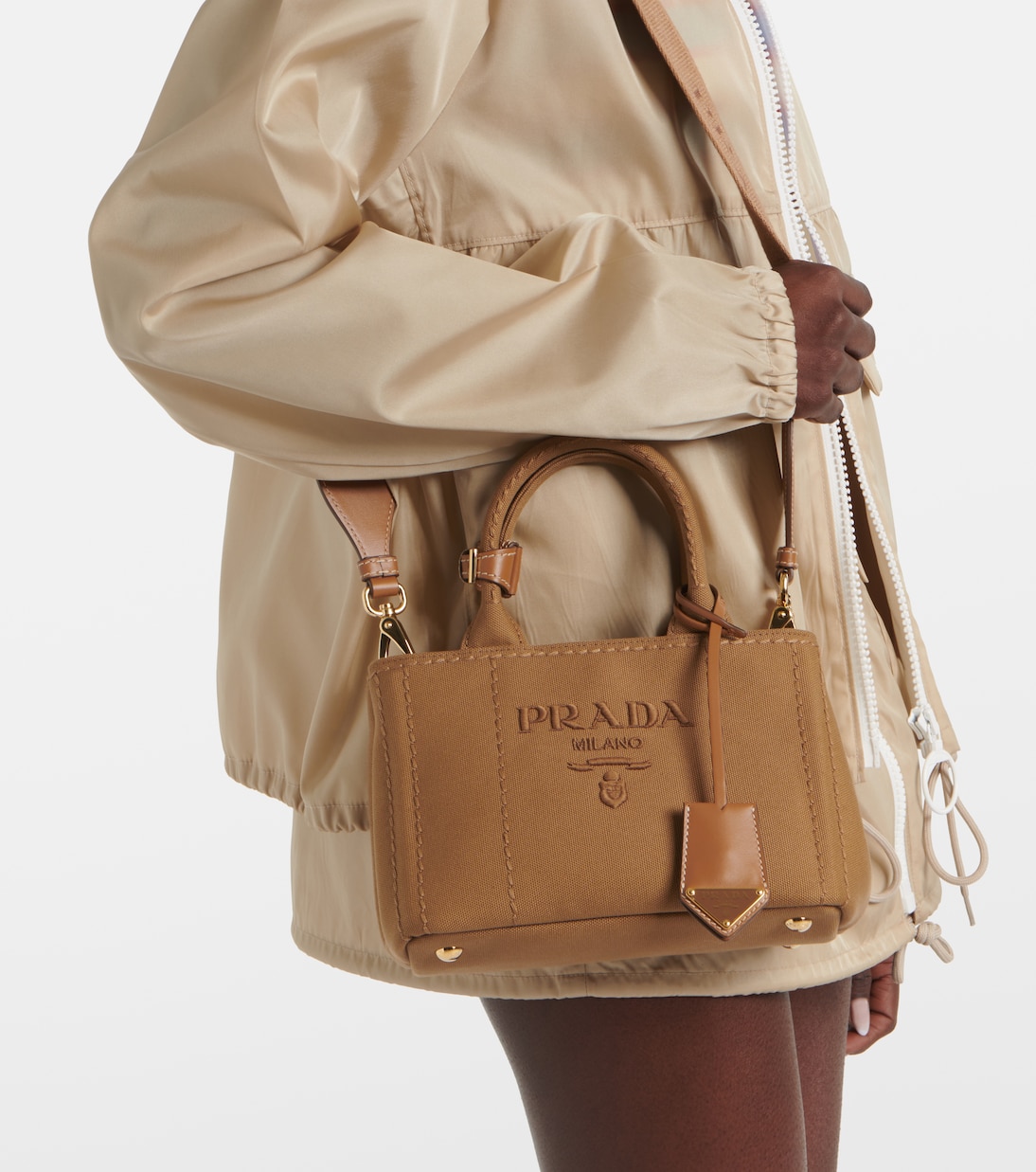 Borsa Jardinière Mini in canvas | Prada