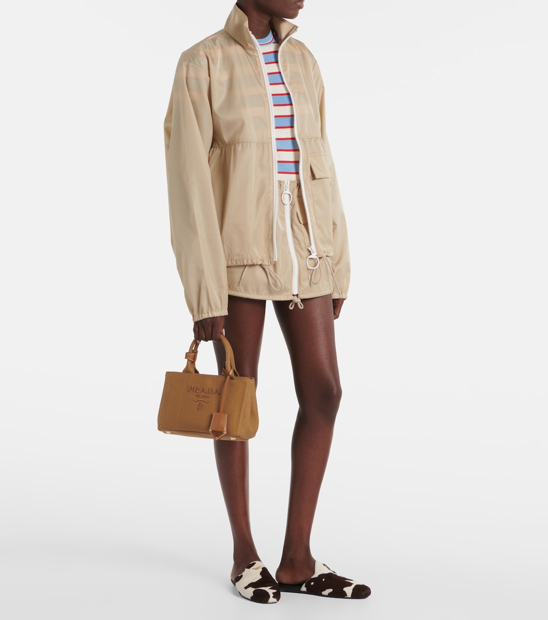 Borsa Jardinière Mini in canvas | Prada