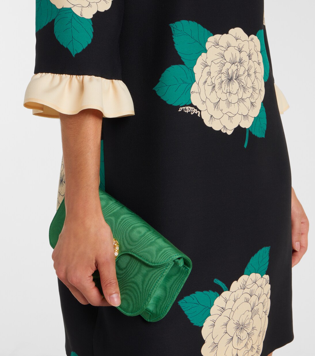 Crepe Couture floral minidress | Valentino