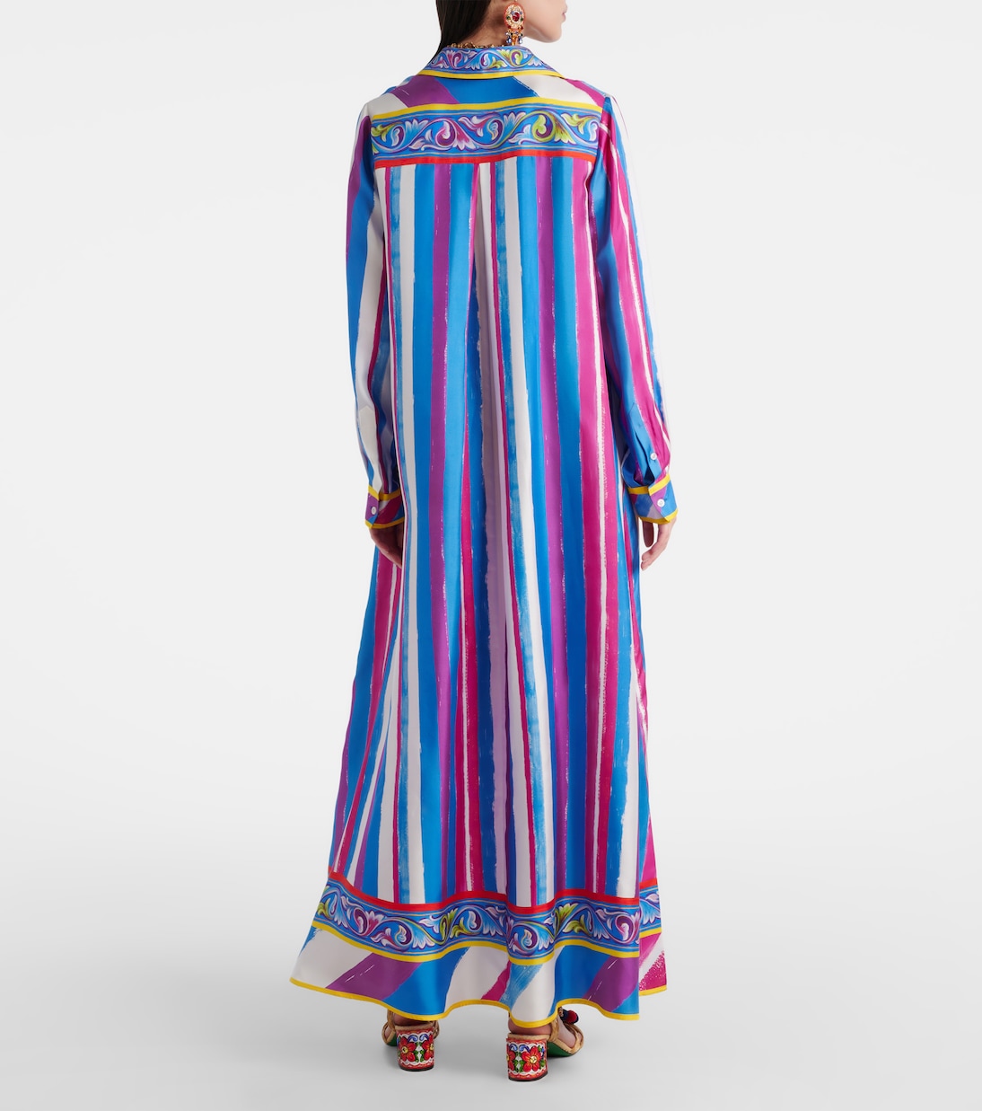 Striped silk kaftan | Dolce&Gabbana
