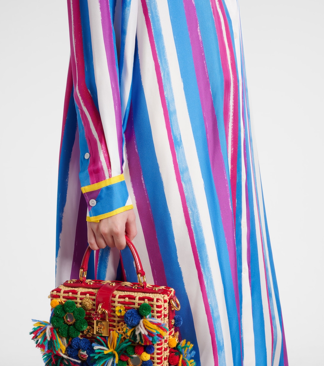 Striped silk kaftan | Dolce&Gabbana