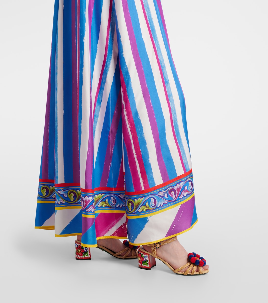 Striped silk kaftan | Dolce&Gabbana
