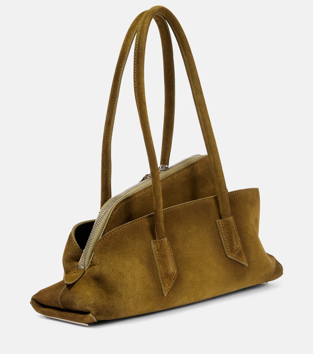 Tote Bag La Passeggiata Small aus Veloursleder | The Attico