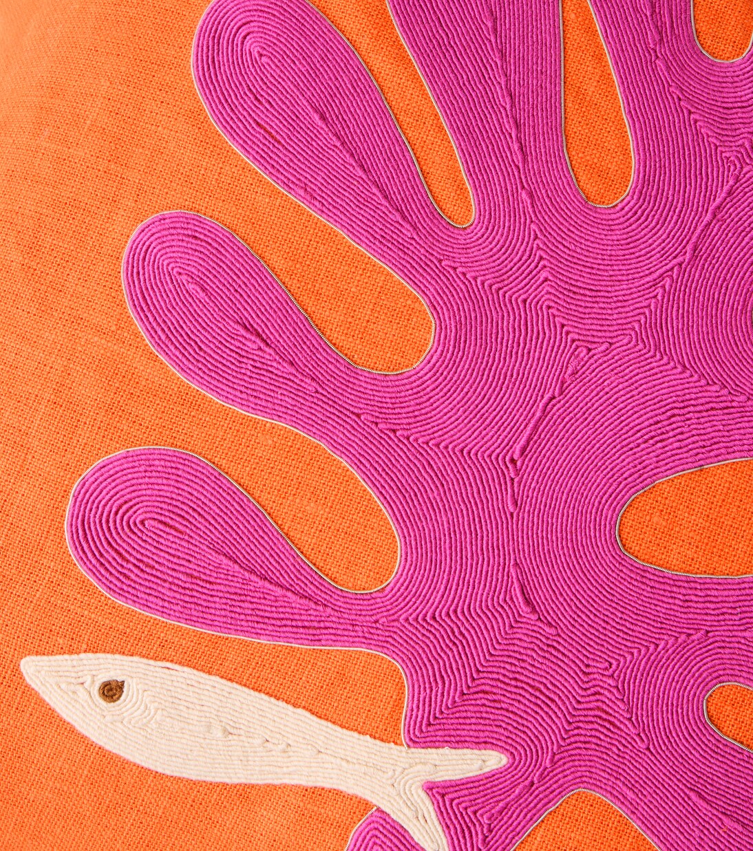 Playa Coral linen cushion | Jonathan Adler