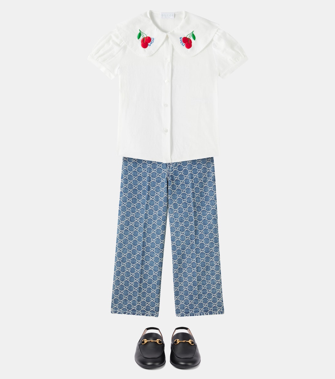 GG jacquard jeans  | Gucci Kids