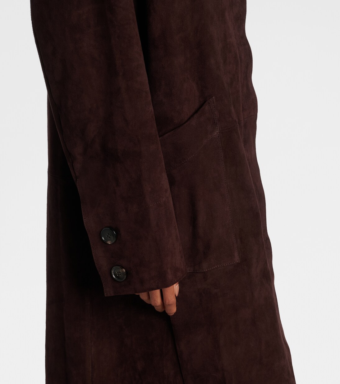 Mantel aus Veloursleder | Stouls