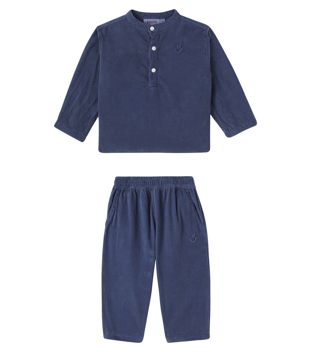 Baby Enoz and Sois cotton shirt and pants set | Molo