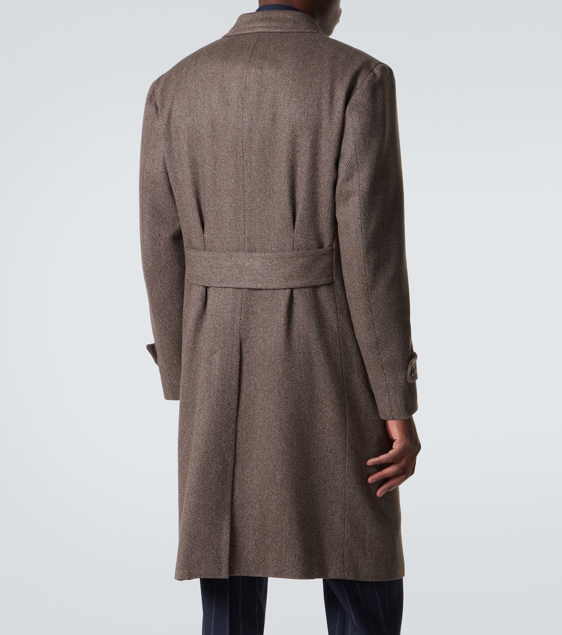 Double-breasted wool overcoat | Thom Sweeney