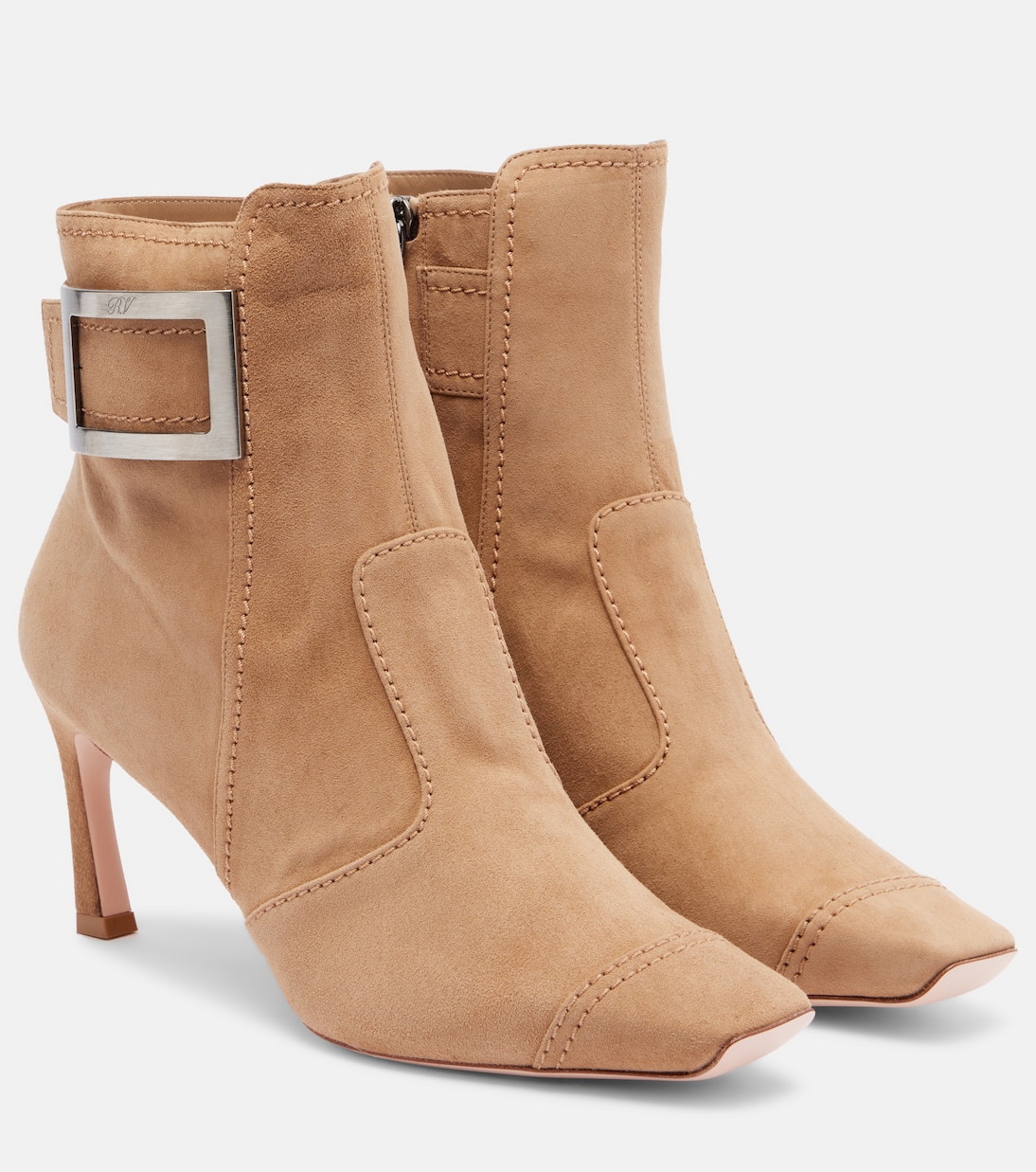 Trompette 70 suede ankle boots | Roger Vivier