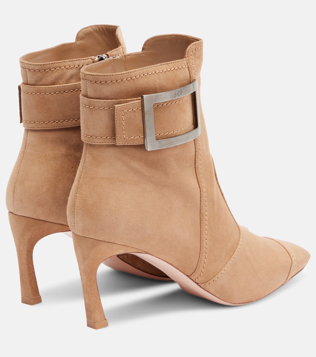 Trompette 70 suede ankle boots | Roger Vivier
