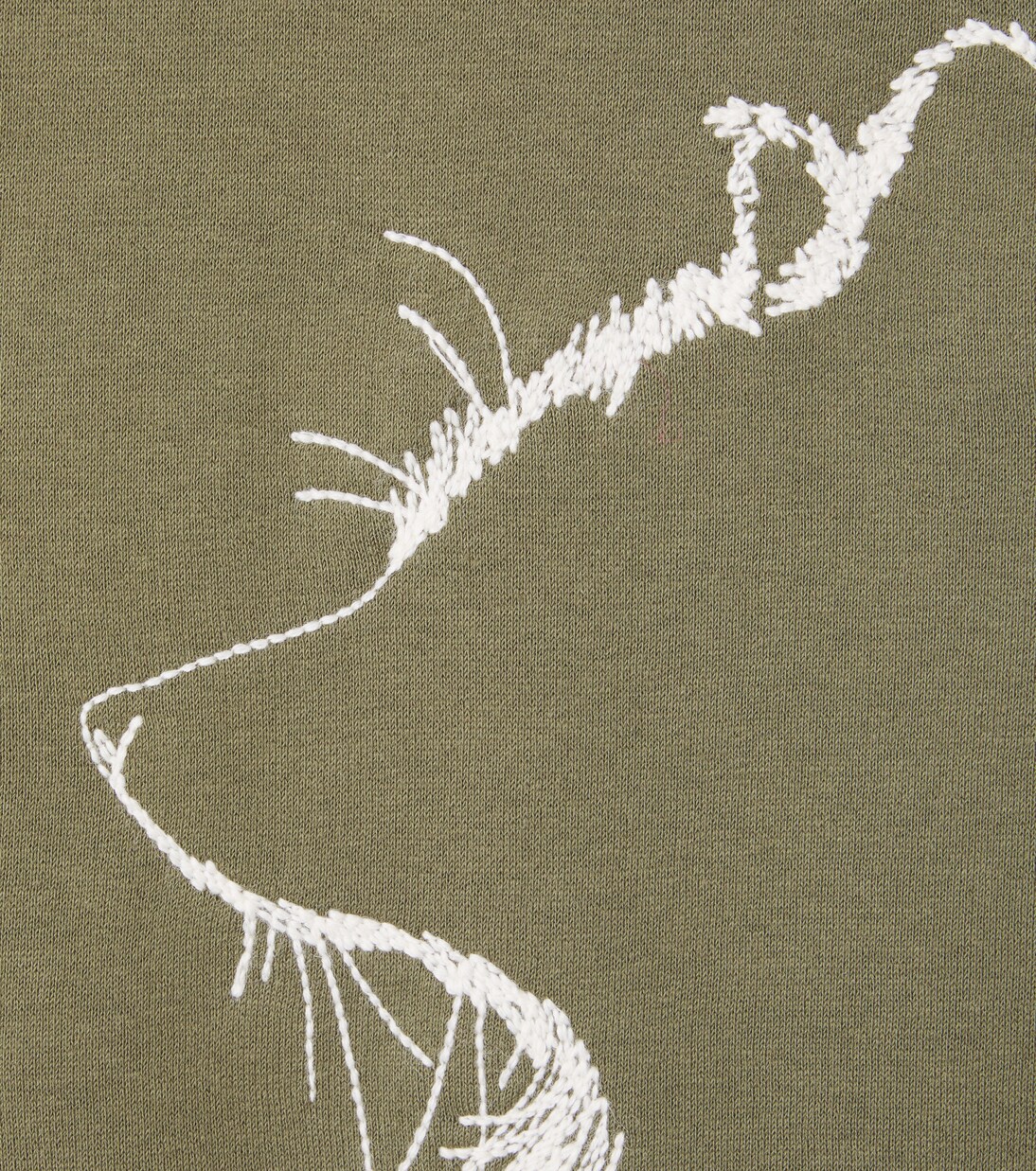 Embroidered cotton jersey hoodie | Il Gufo