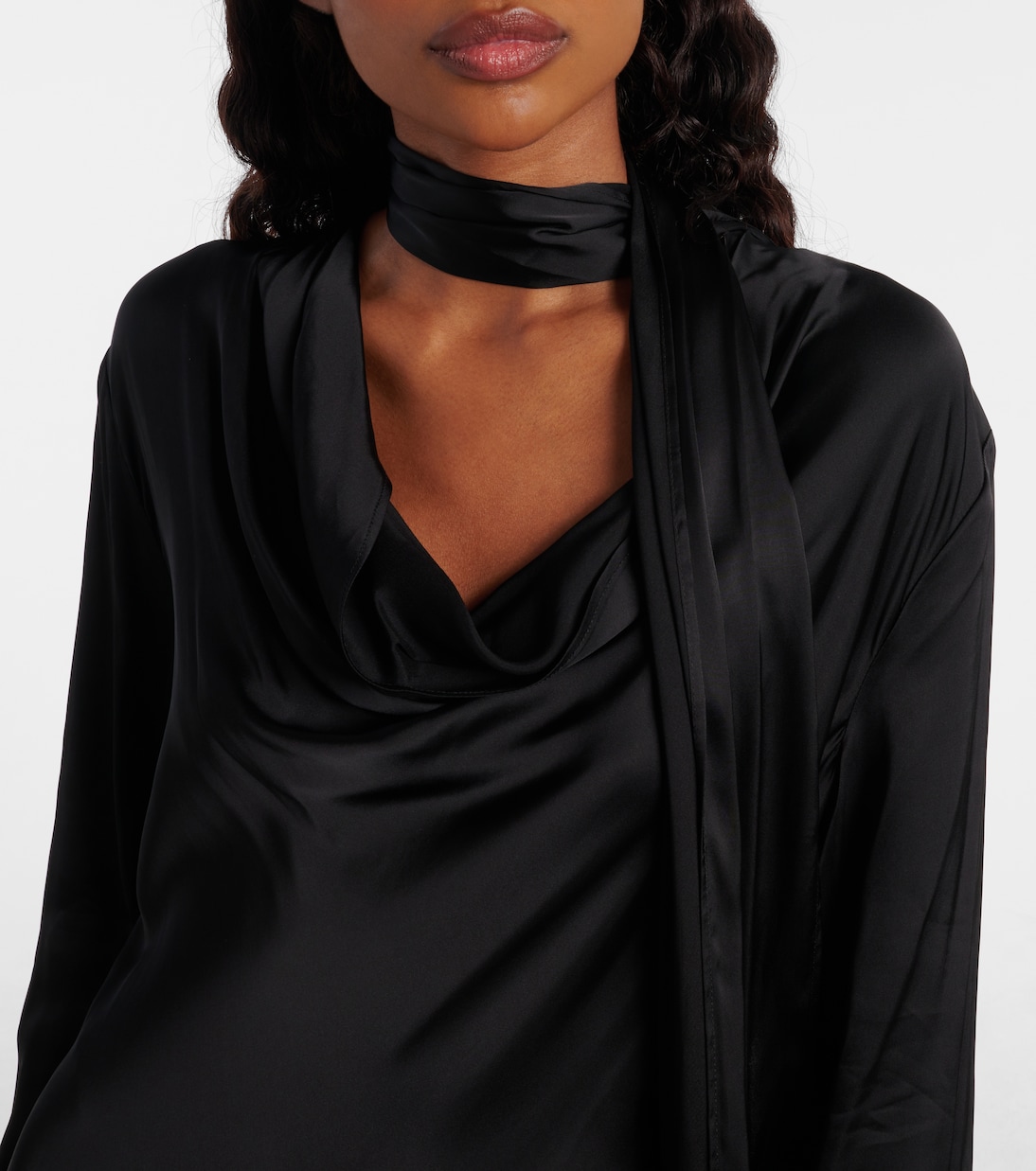 Asymmetric midi dress | Ganni