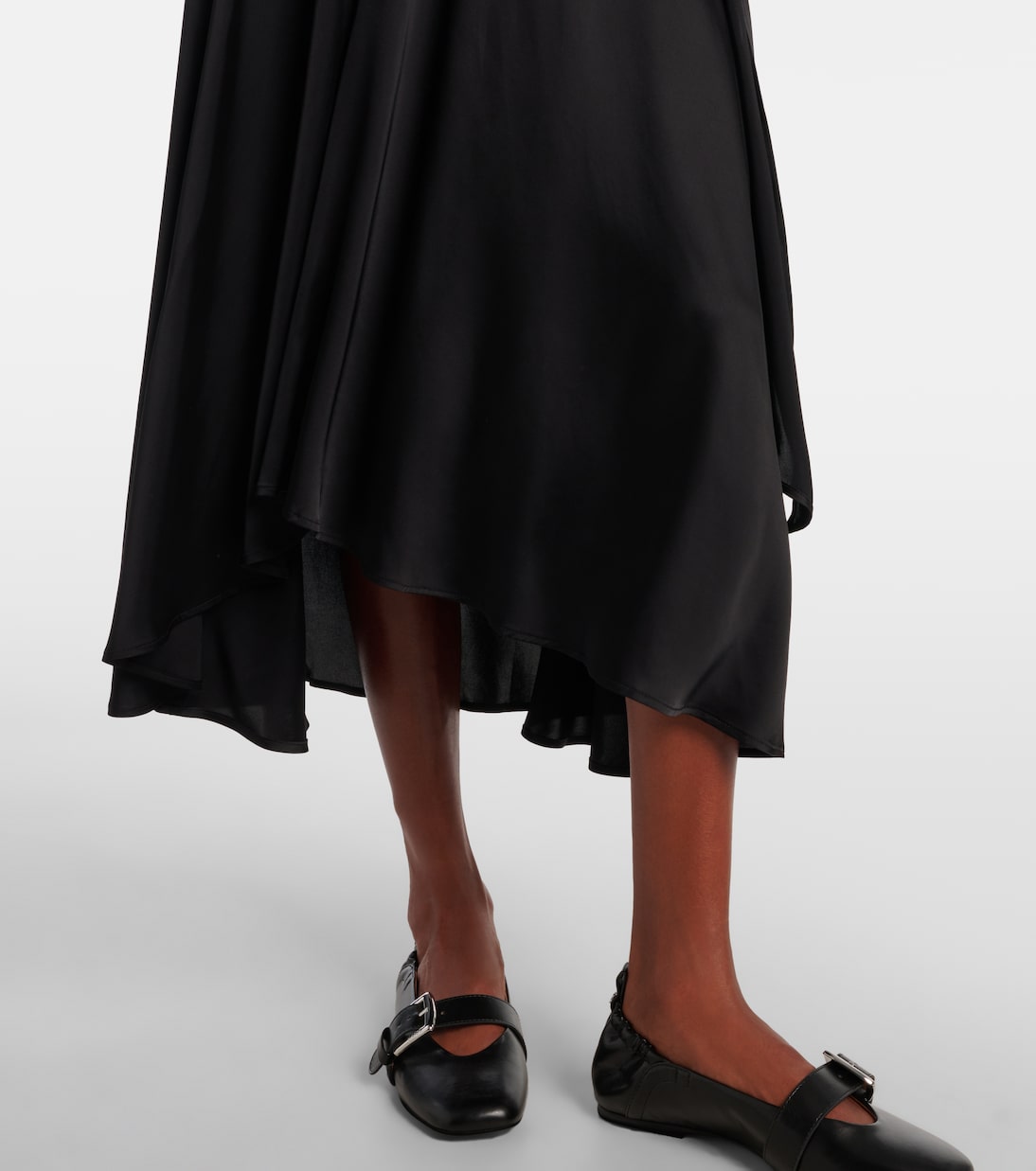 Asymmetric midi dress | Ganni