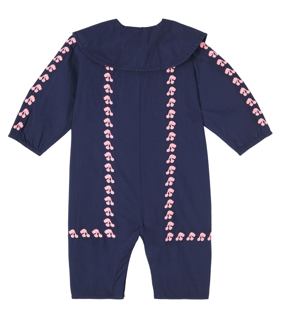 Baby Cherries embroidered cotton onesie | Tinycottons