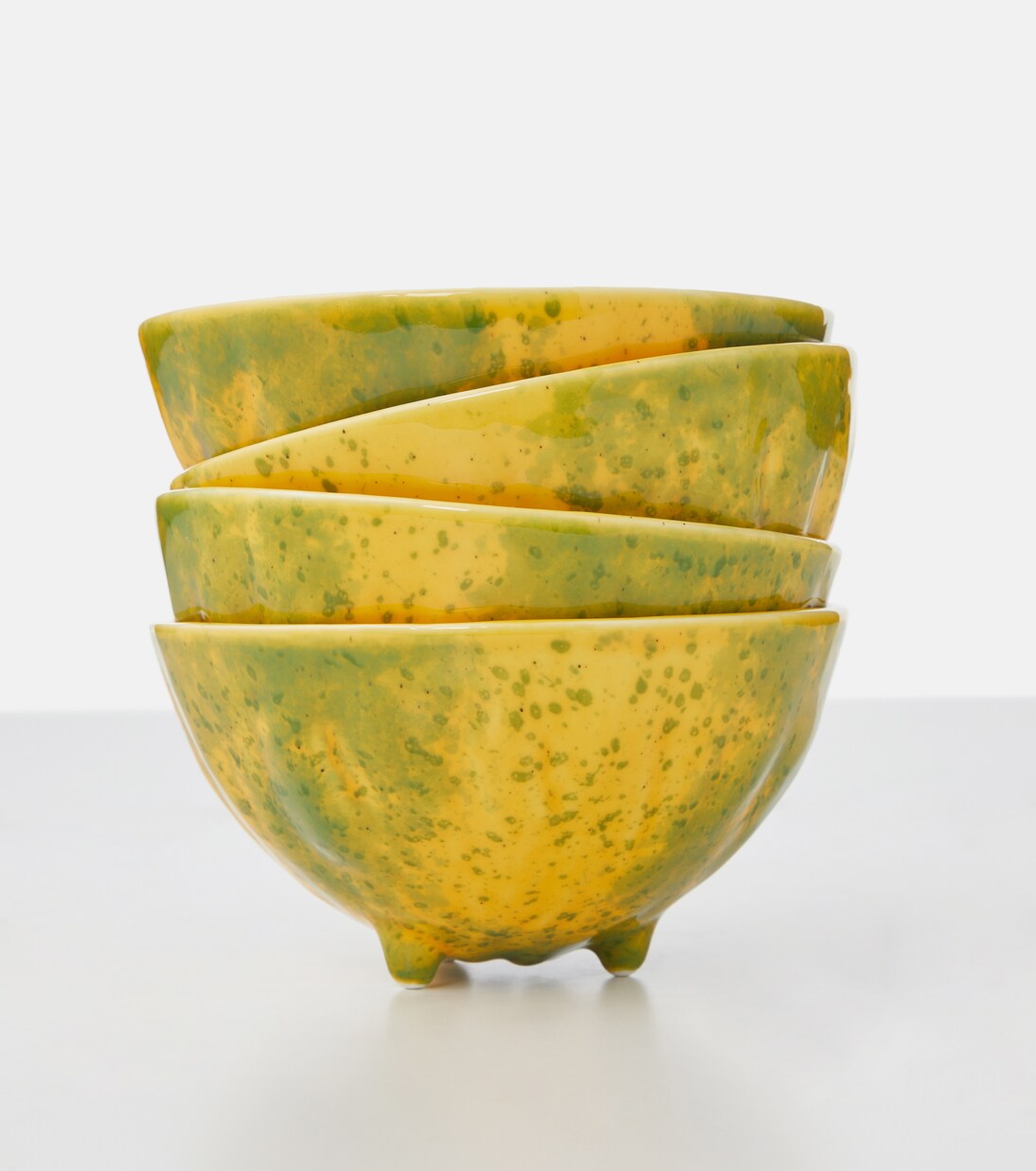 Tropical Fruits Papaya set of 4 earthenware bowls | Bordallo Pinheiro