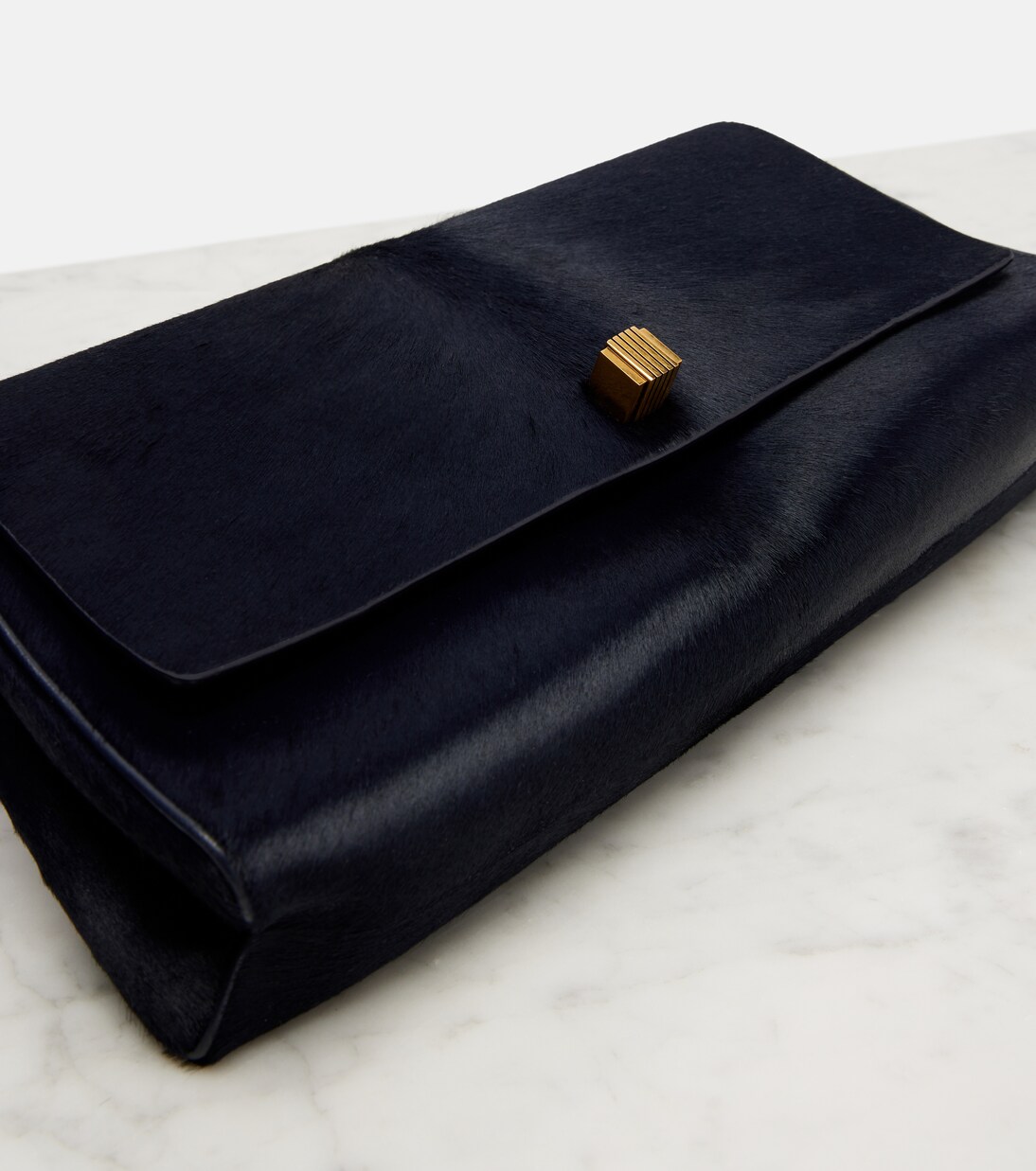 Audrey calf hair clutch | Khaite