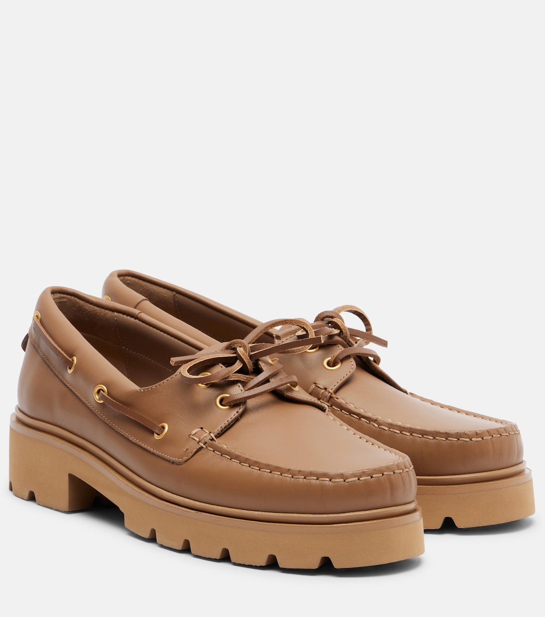 Olonne leather boat shoes | Gianvito Rossi