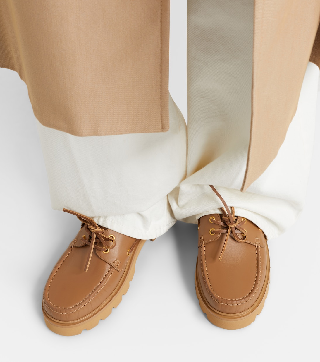 Olonne leather boat shoes | Gianvito Rossi