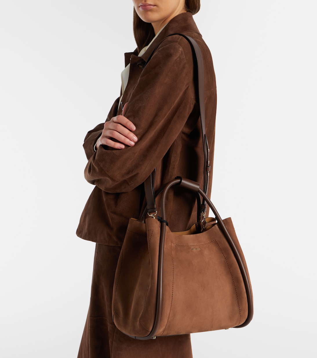 Marine Small suede tote bag | Max Mara