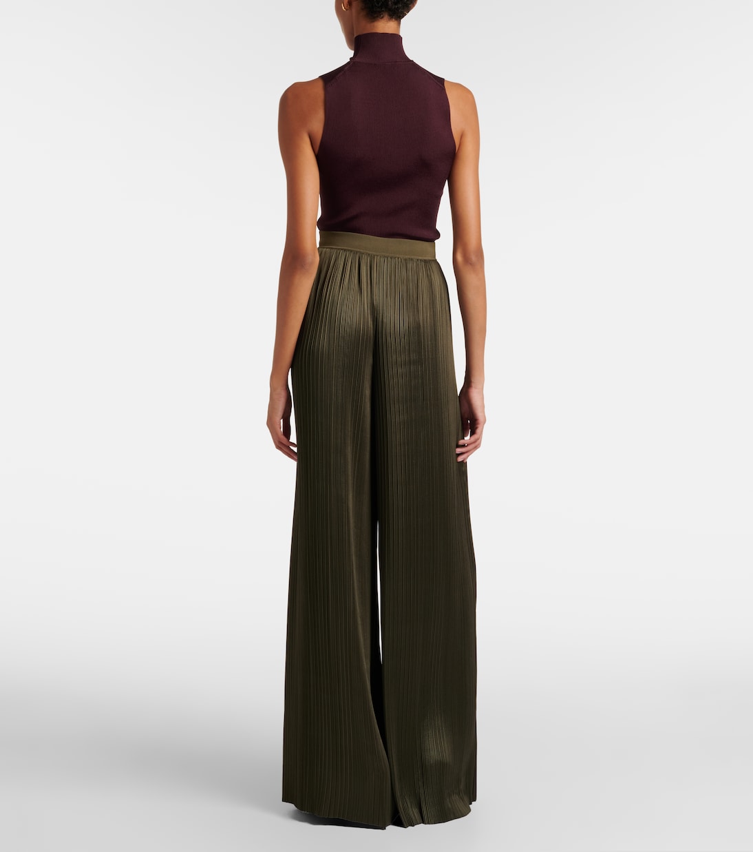 Pantalon ample Amber en satin | Joseph