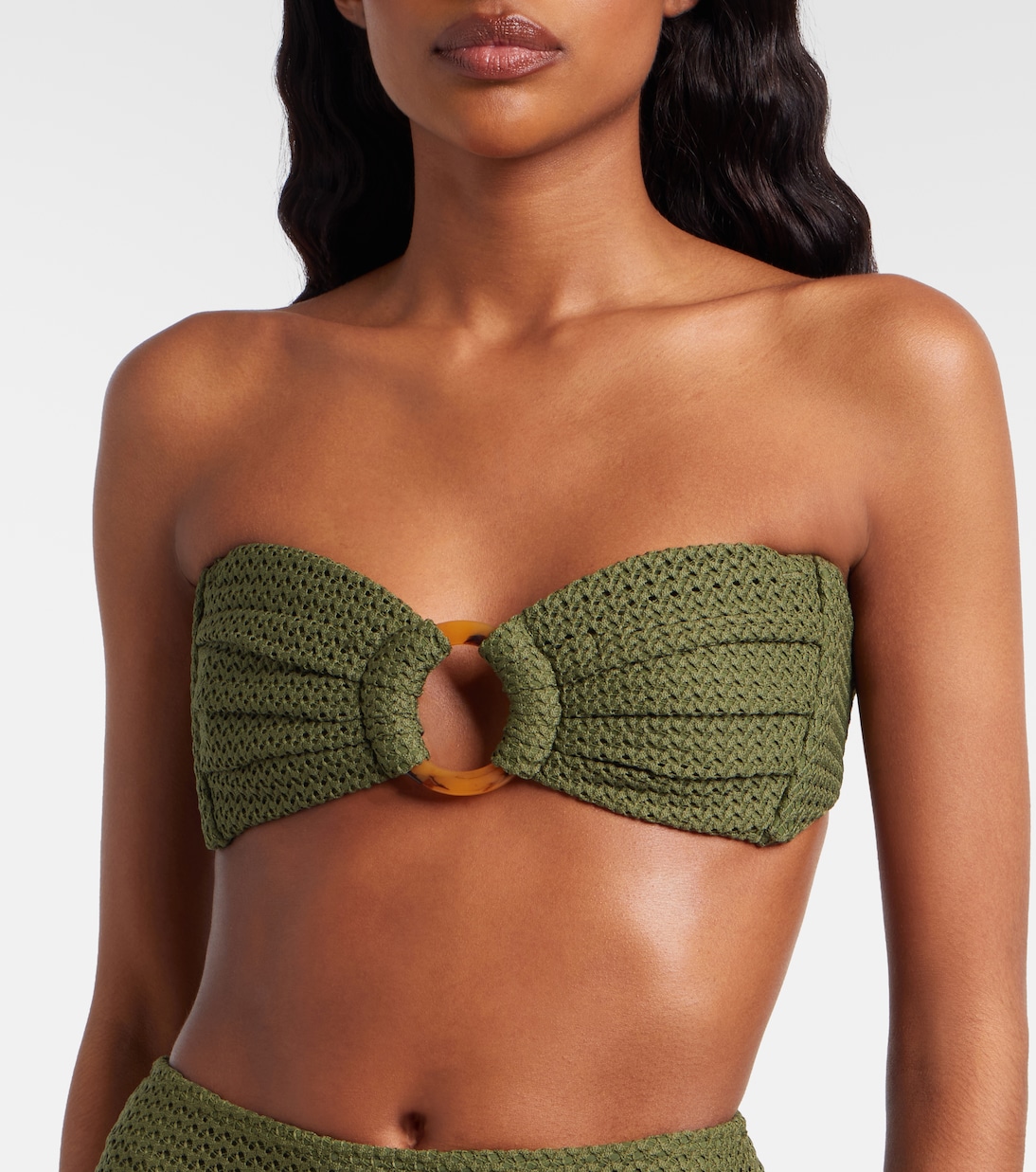 Tori crochet bandeau bikini top | Montce