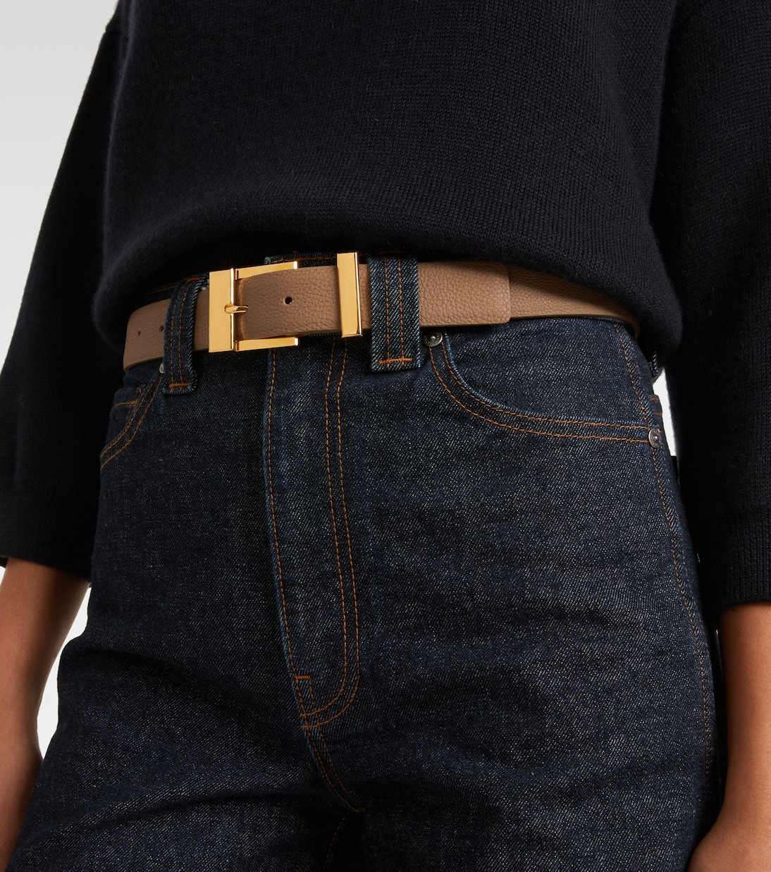 Manhattan leather belt | Khaite