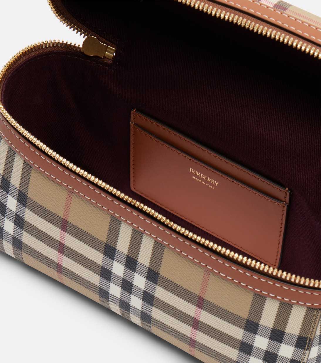 Vanity Case Burberry Check Small vanity bag | Burberry