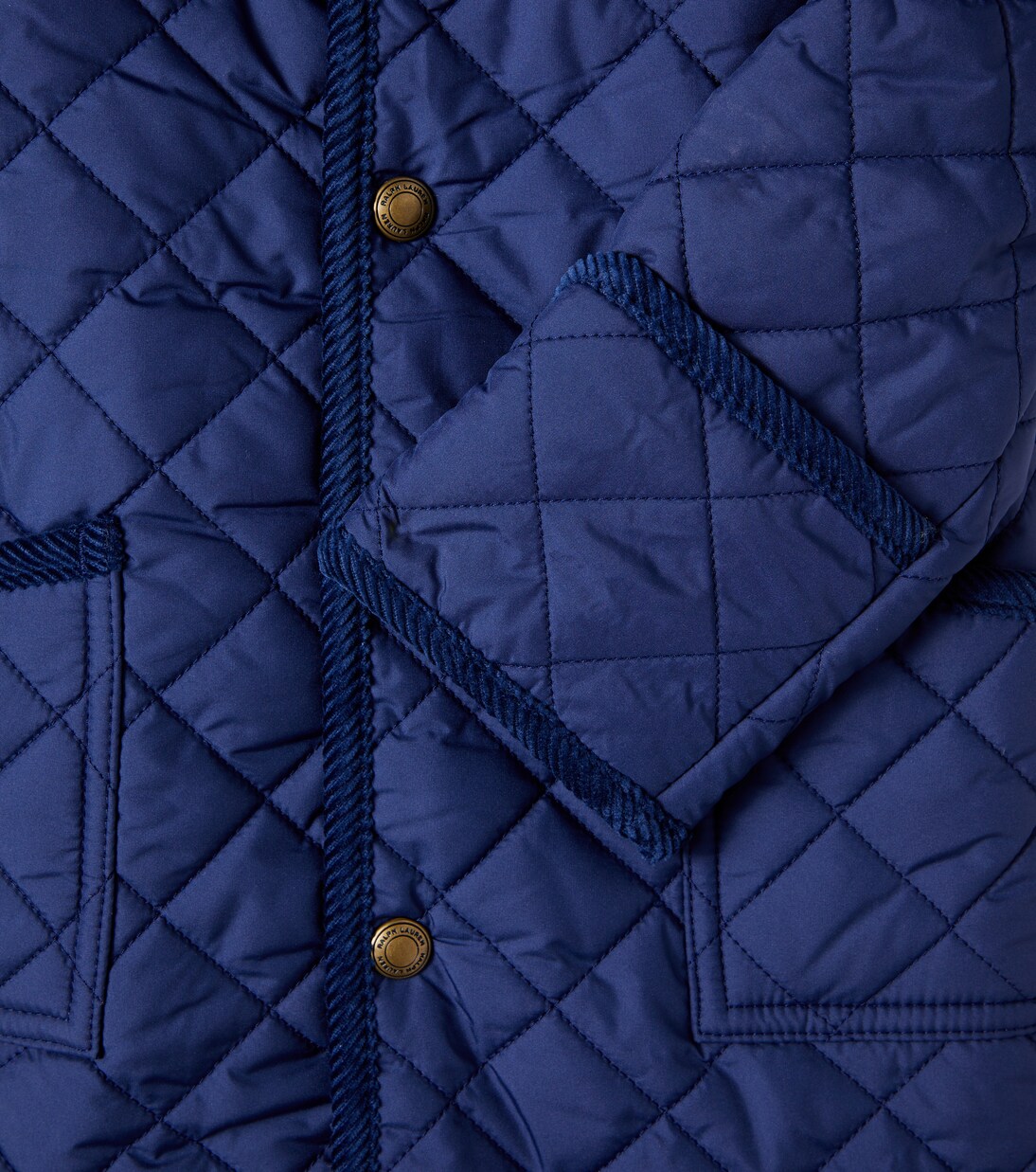 婴幼儿 — 灯芯绒边饰绗缝连身衣 | Polo Ralph Lauren Kids