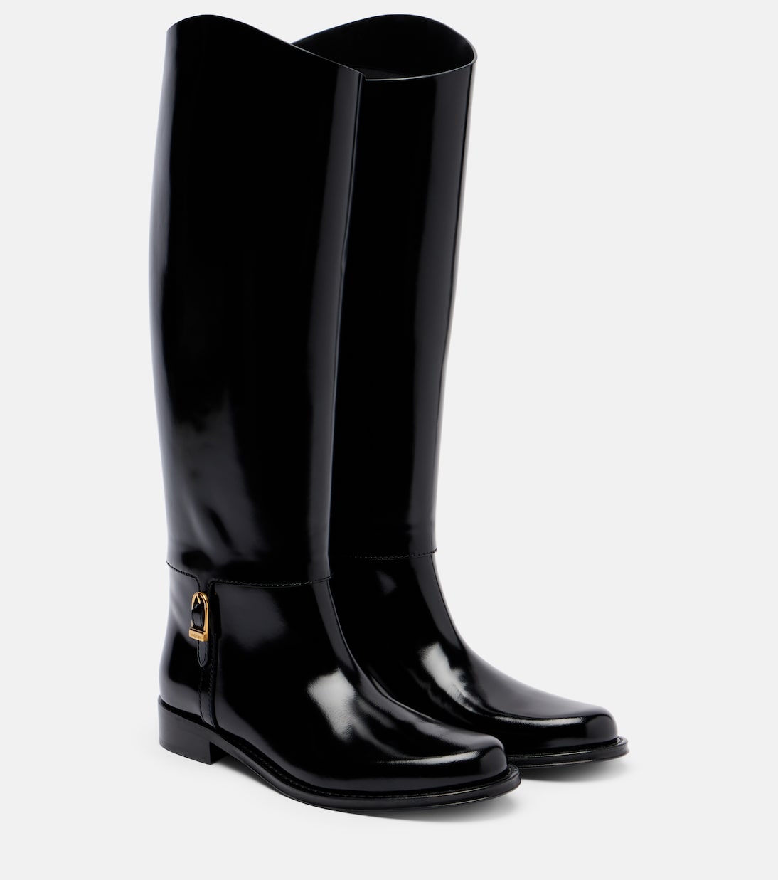 Julia leather knee-high boots | Saint Laurent