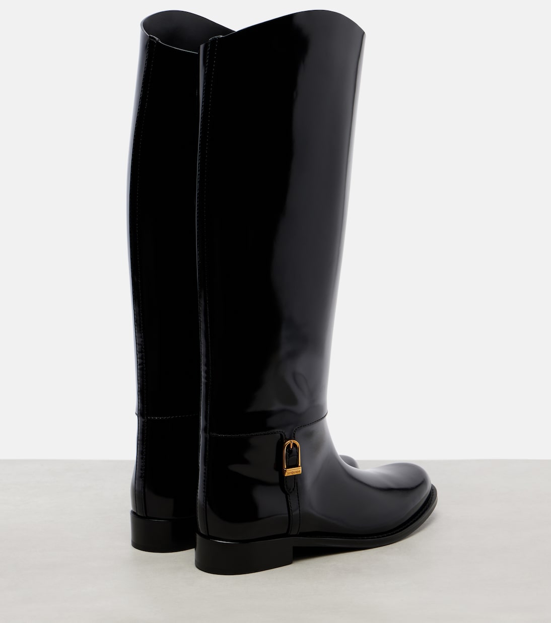 Julia leather knee-high boots | Saint Laurent