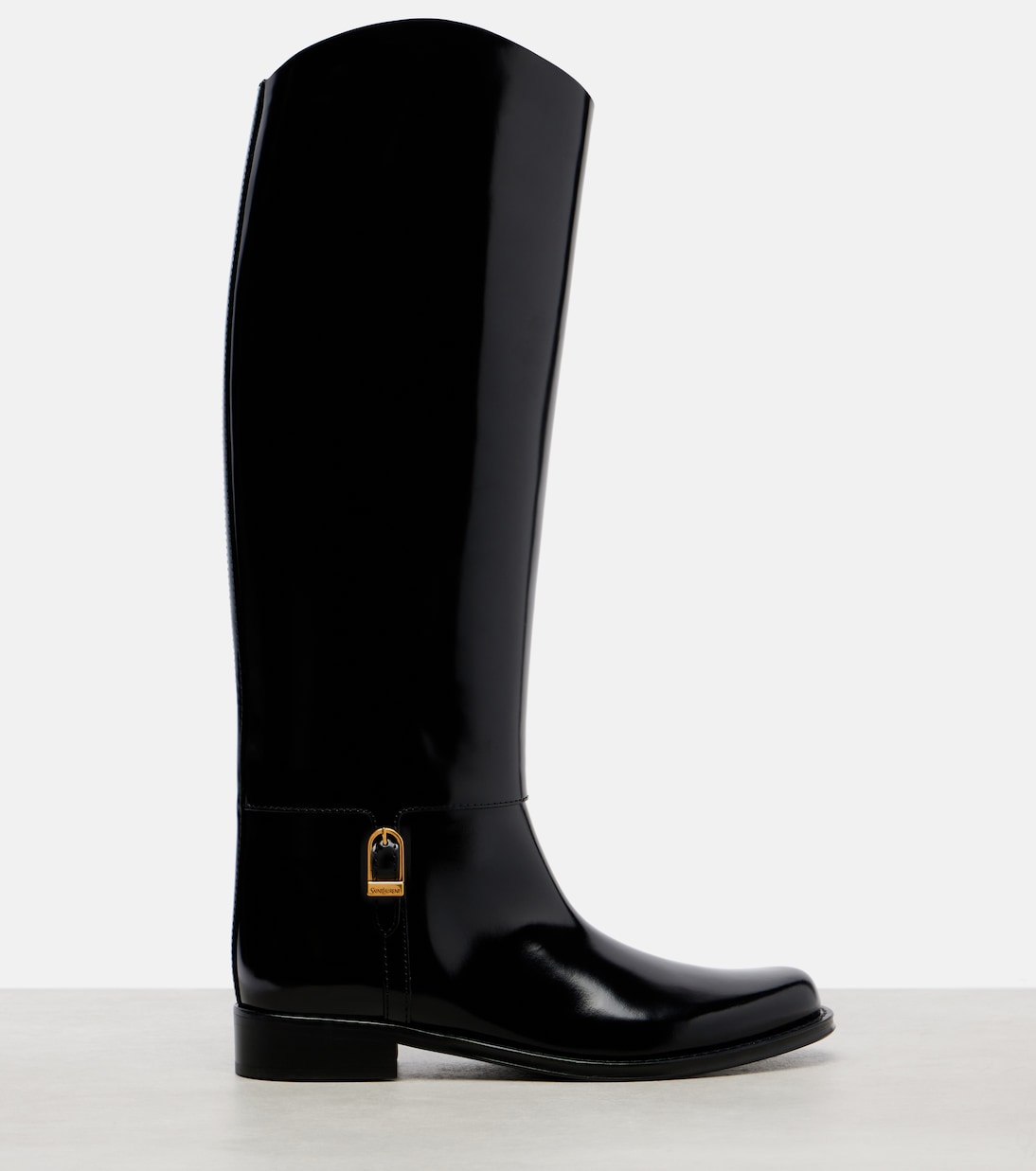Julia leather knee-high boots | Saint Laurent