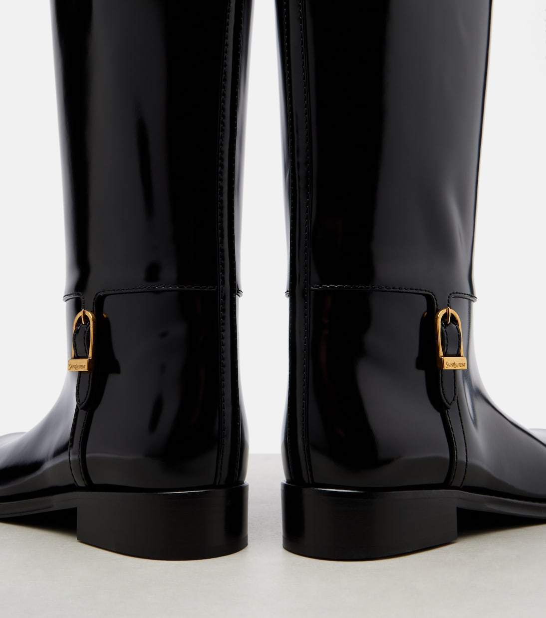 Julia leather knee-high boots | Saint Laurent